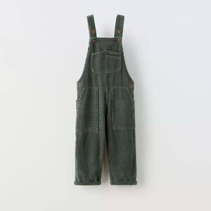 Zara Kids Green Corduroy One Piece